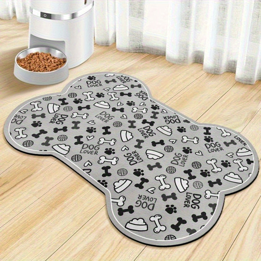 Tapis gamelle absorbant en diatomite pour Chien