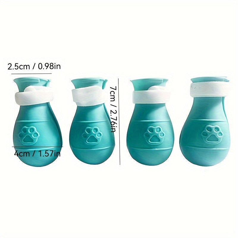 Protège-Pattes en Silicone pour Chats – Chaussures Antidérapantes Anti-Griffures