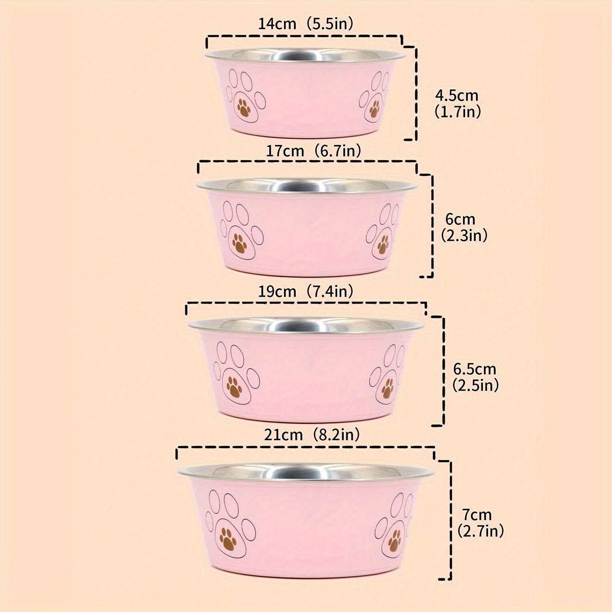 Gamelle design patte inox antidérapante pour Chien