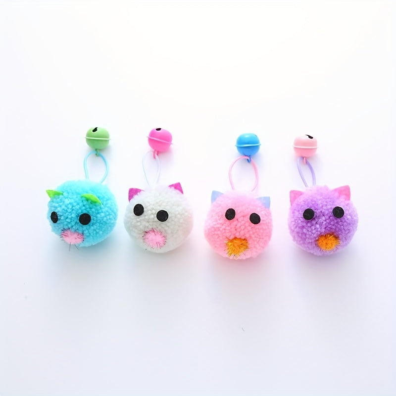 Jouet Souris en Peluche avec Clochette pour Chat