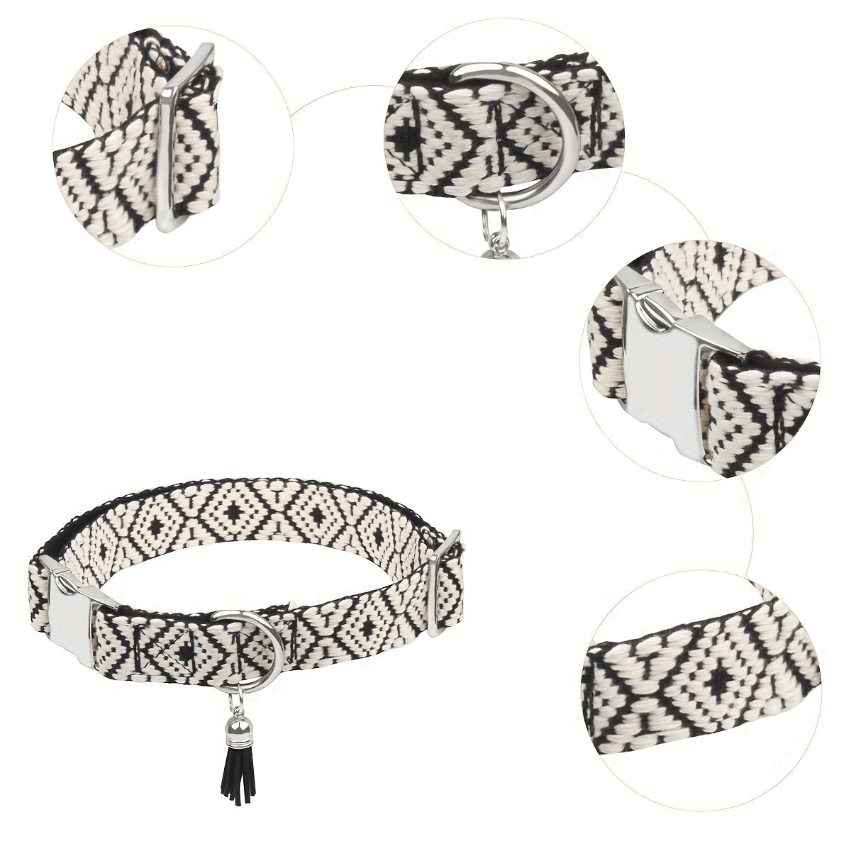 Collier Bohème à motif Géométrique pour Chien