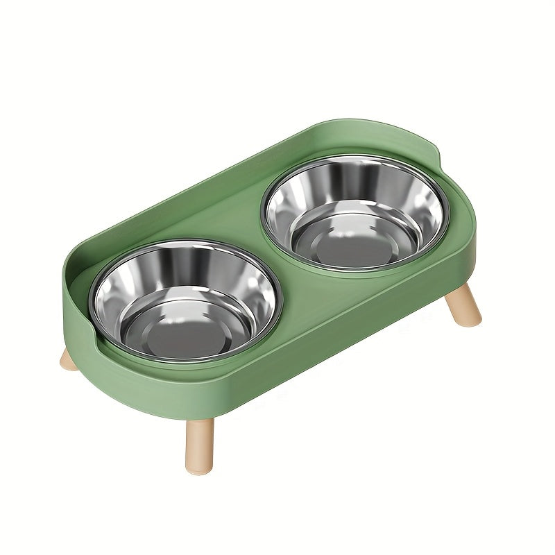 Gamelle Double Surélevée avec Pieds pour Chats et Chiens