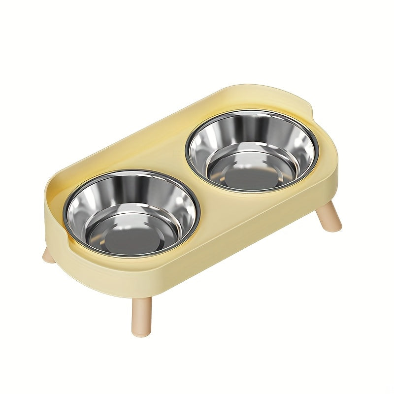 Gamelle Double Surélevée avec Pieds pour Chats et Chiens