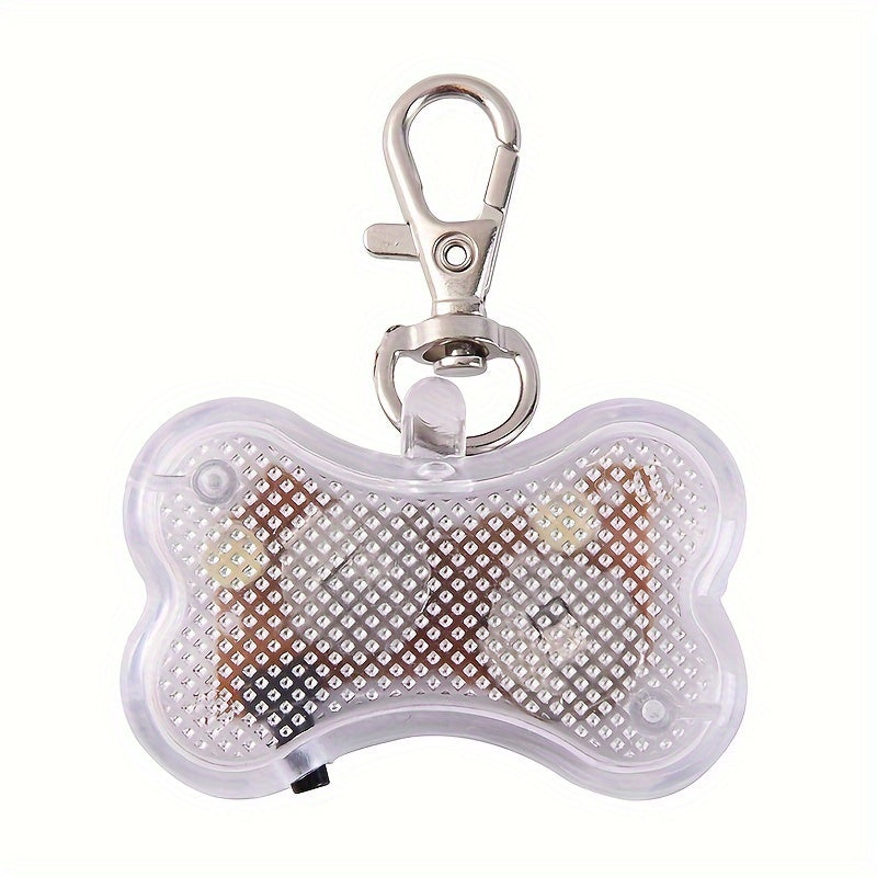 Pendentif lumineux os pour collier de chien