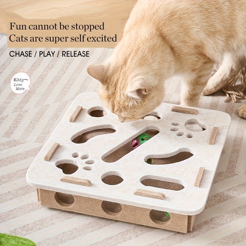 Boîte de Jeu Interactive pour Chat avec Balles
