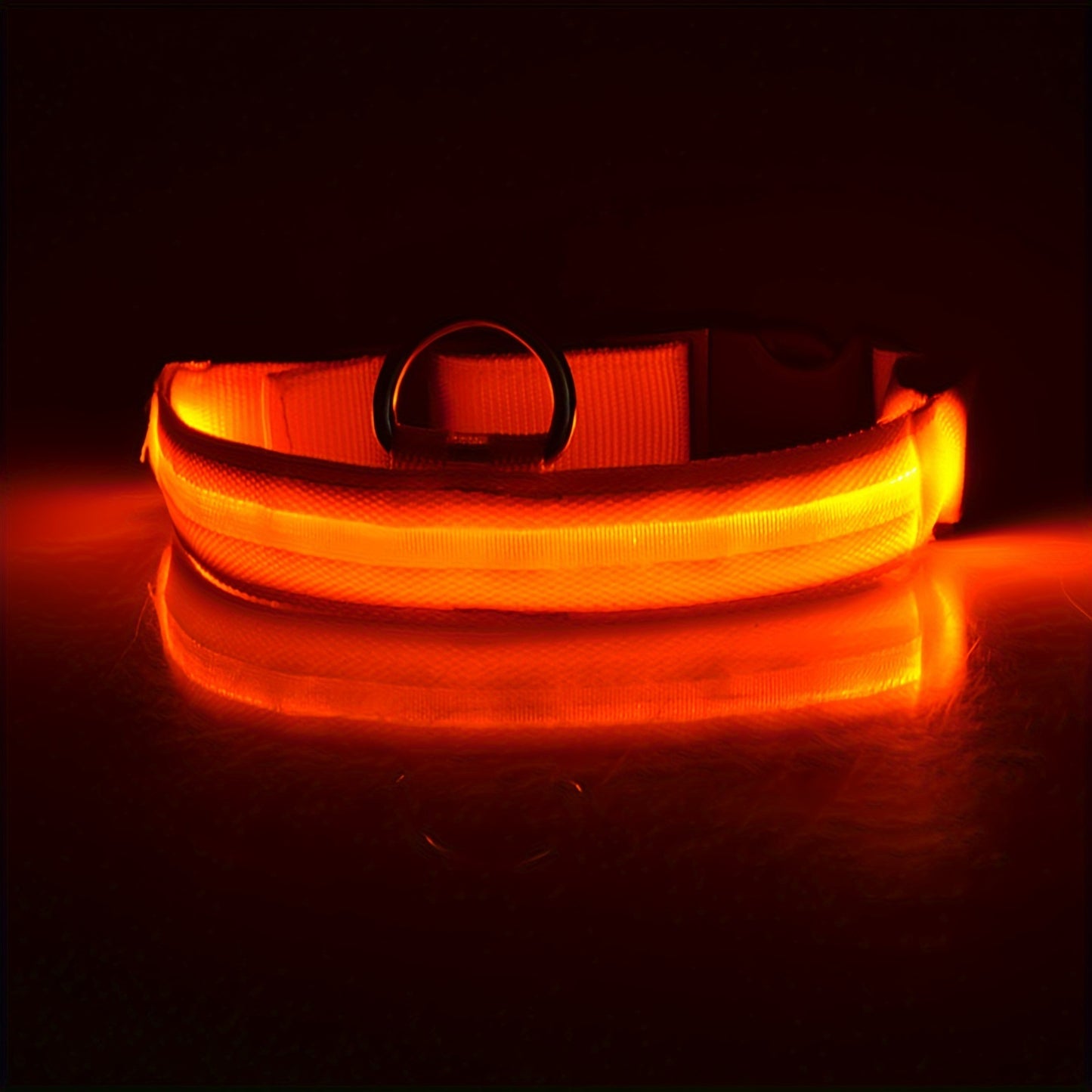 Collier lumineux ajustable pour Chien - sécurité de nuit