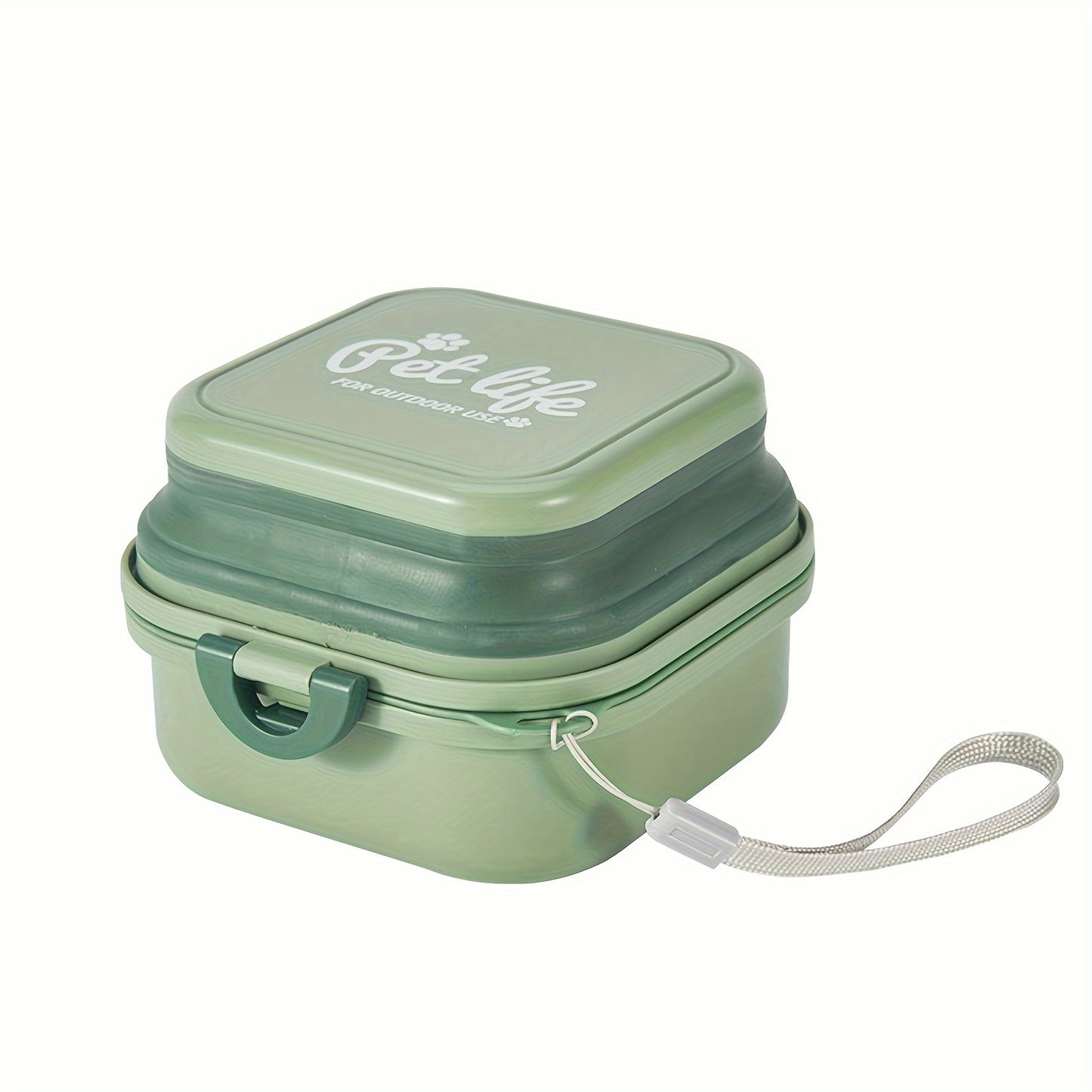 Gamelle de voyage pliable 2-en-1 pour Chien