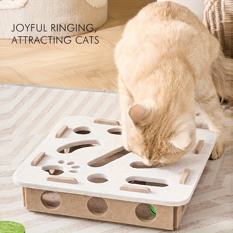 Boîte de Jeu Interactive pour Chat avec Balles
