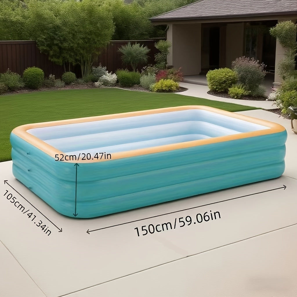 Piscine Gonflable Rectangulaire XXL pour Chiens
