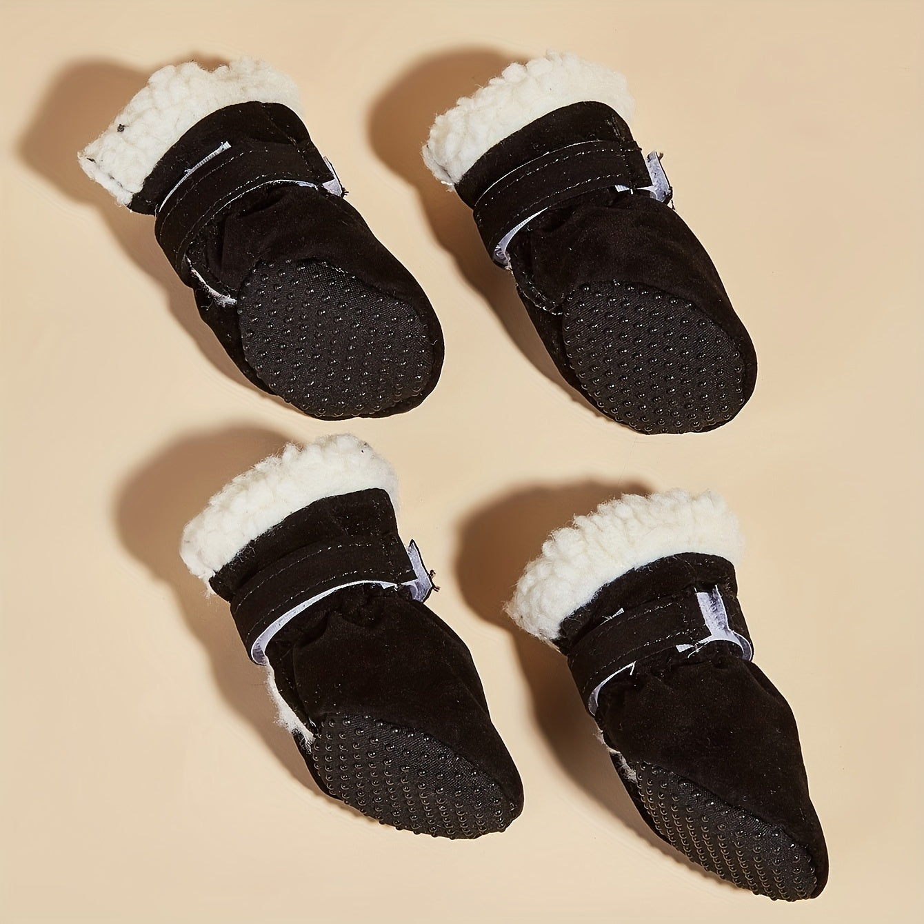 Bottines Hiver Doublées pour Chiens et Chats - Chaudes Antidérapantes en Polaire