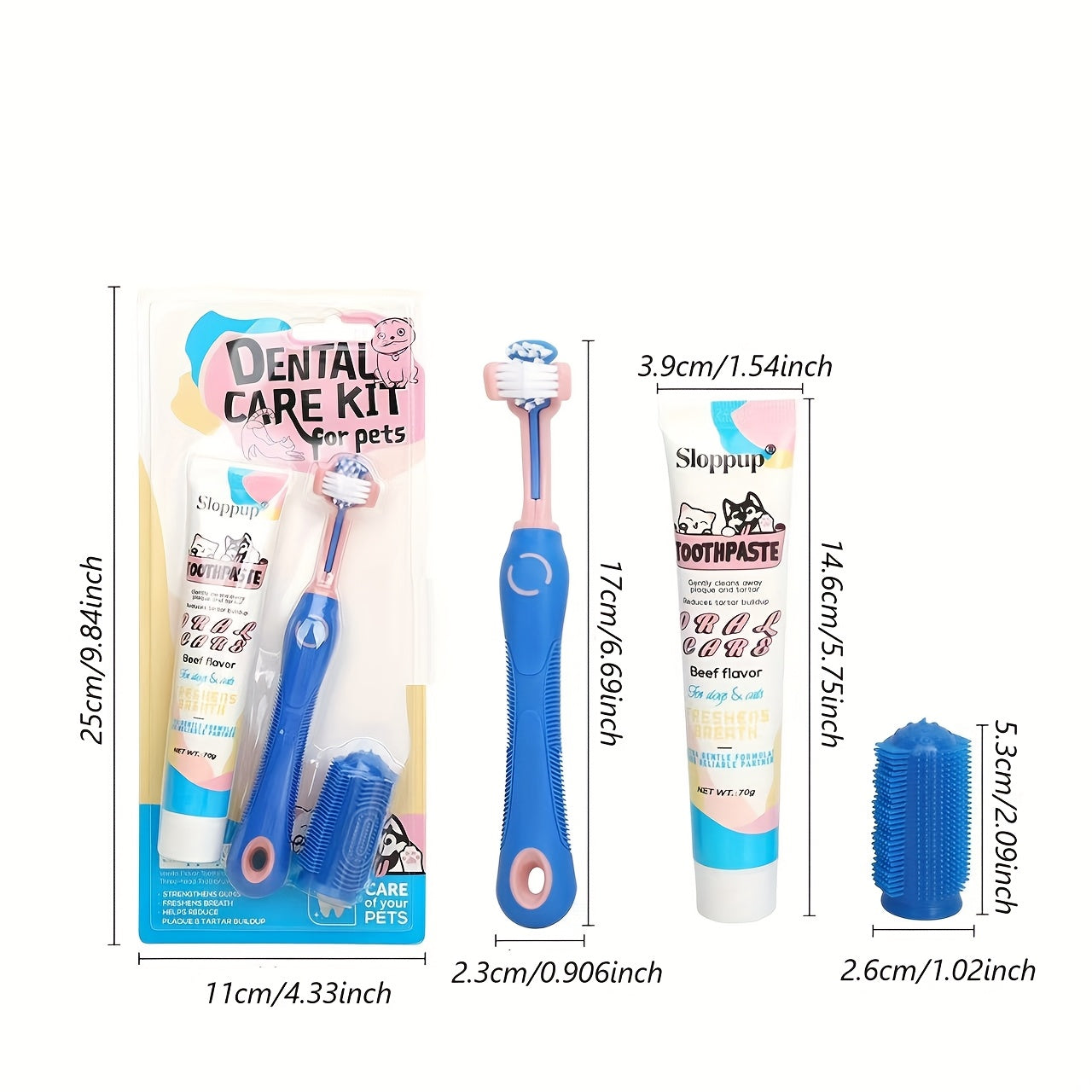 Kit de Soins Dentaires Sloppup pour Animaux