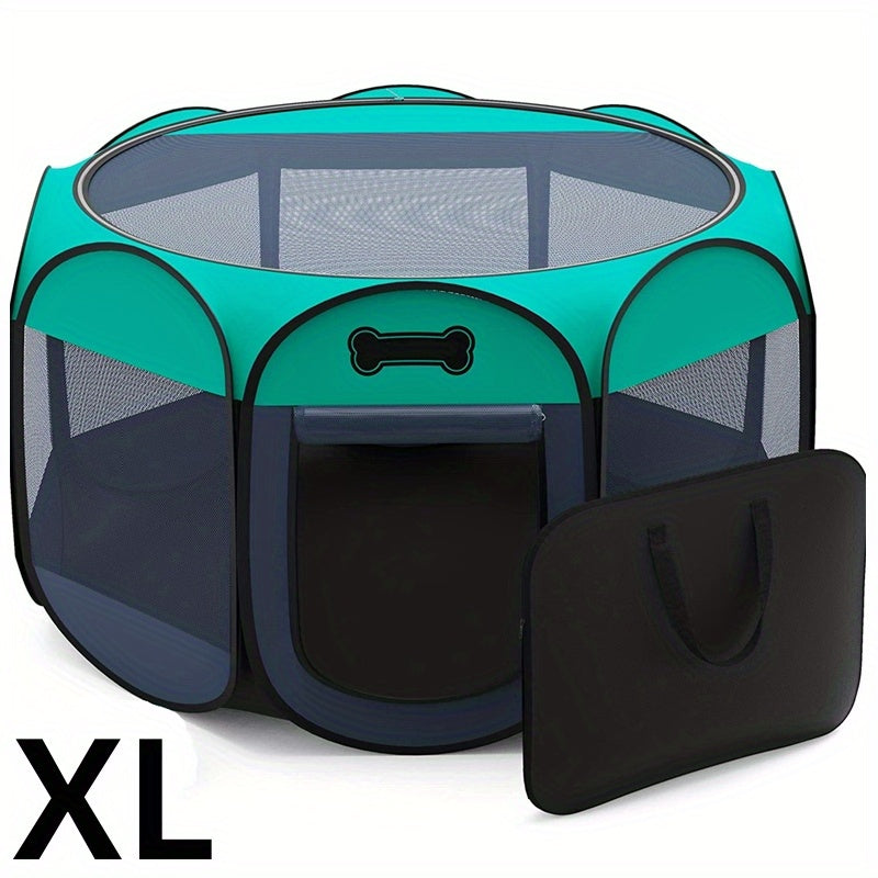 Enclos pliable en tissu Oxford pour chien et chat