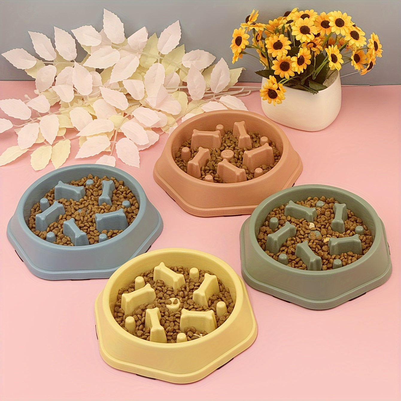 Gamelle anti-glouton ludique pour chien et chat