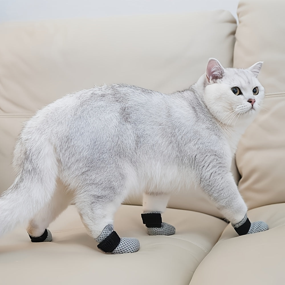 Gants Antigriffures Respirants pour Chats et Chiens – Protège-Pattes