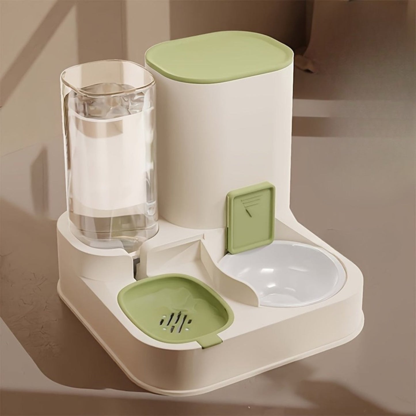 2 en 1 Distributeur automatique nourriture & eau pour chien et chat