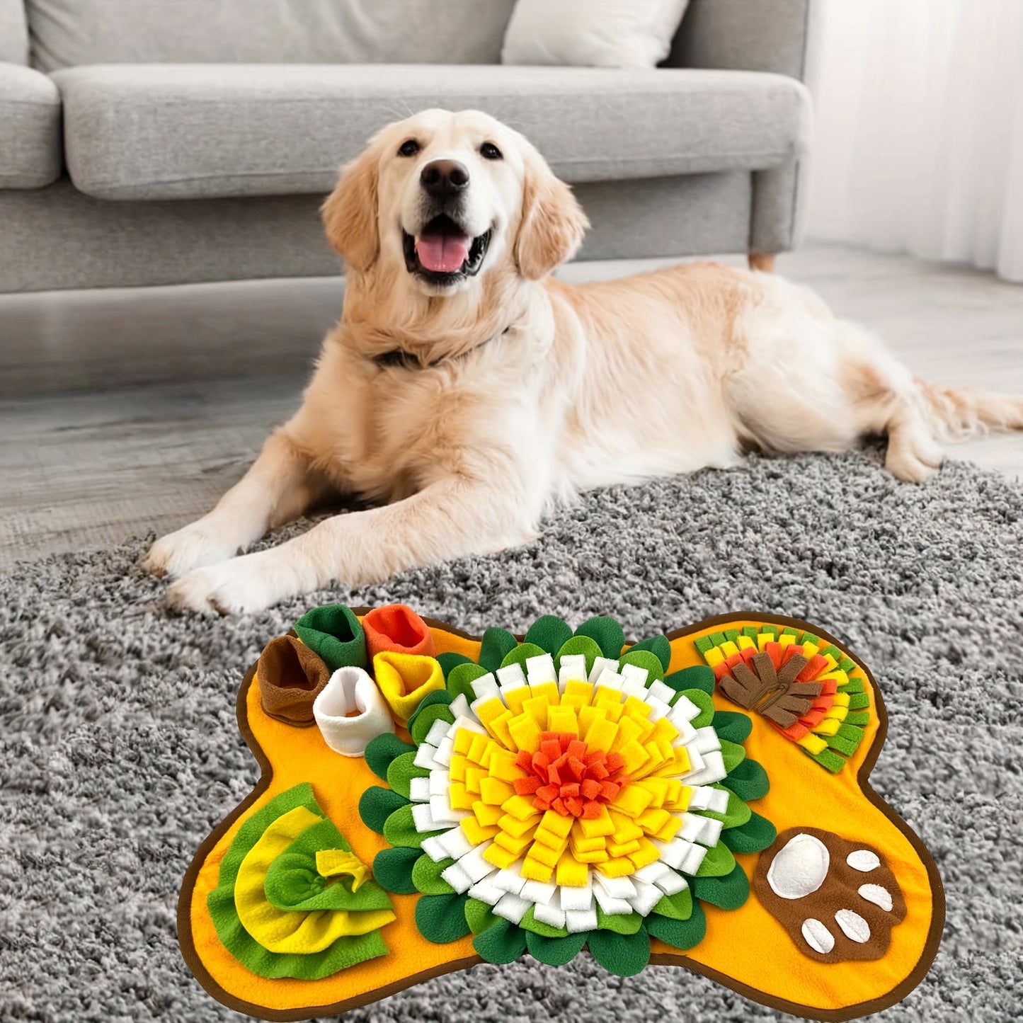 Tapis de Fouille en Forme d’Os pour Chiens
