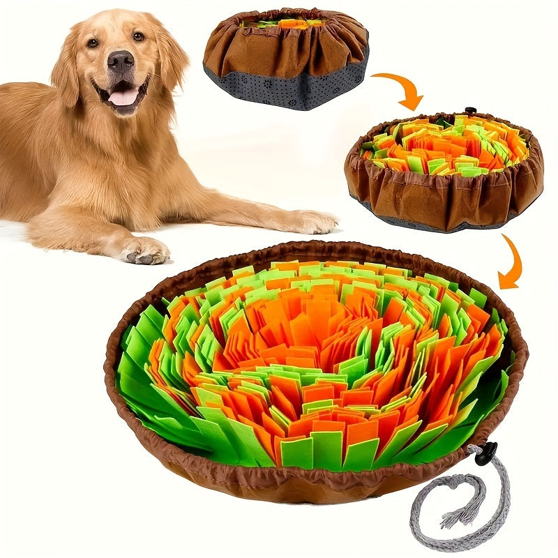 Tapis de Fouille Rond Pliable pour Chien