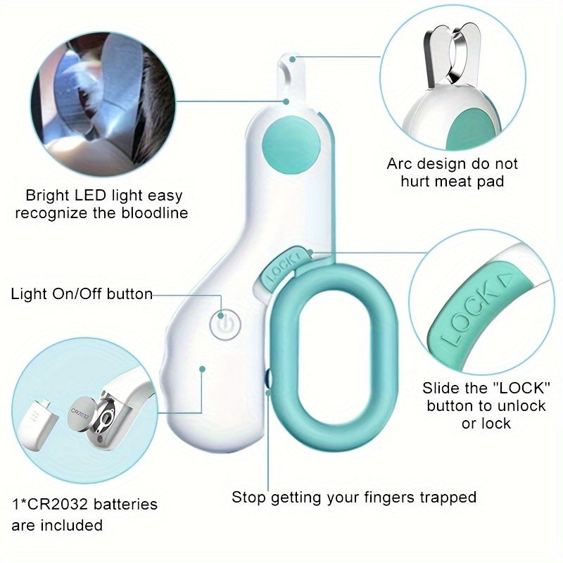 Coupe-Griffes pour Chat avec Lumière LED Intégrée