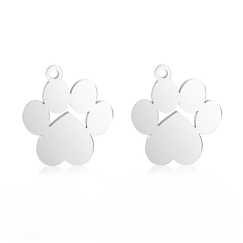 Médailles gravables en acier pour collier de Chien ou Chat