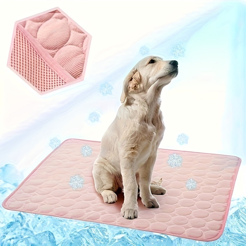 Tapis Rafraîchissant en Tissu Rafraîchissant – Matelas d’Été Lavable pour Chiens