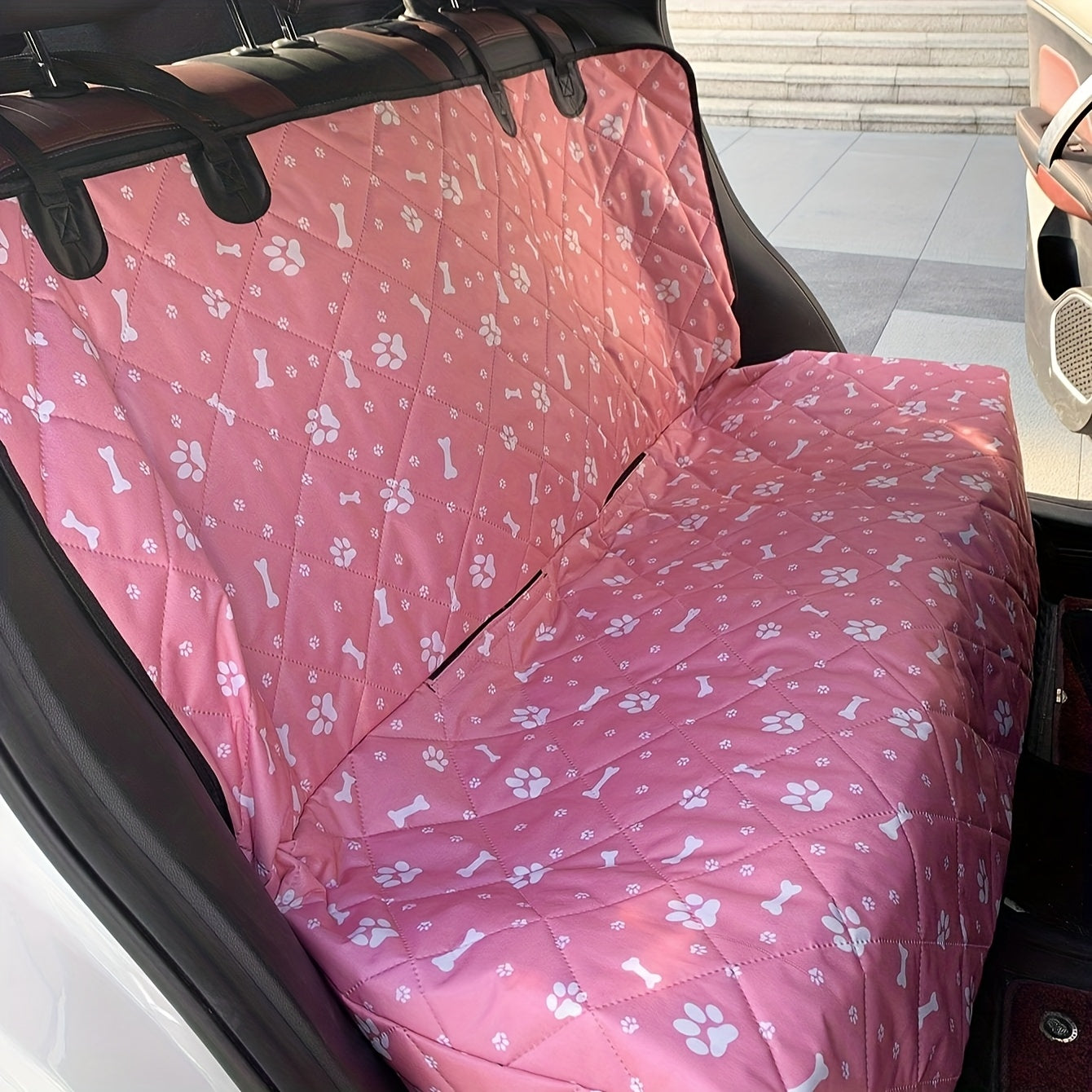 Housse de Siège Voiture pour Chien avec Rebord Épais