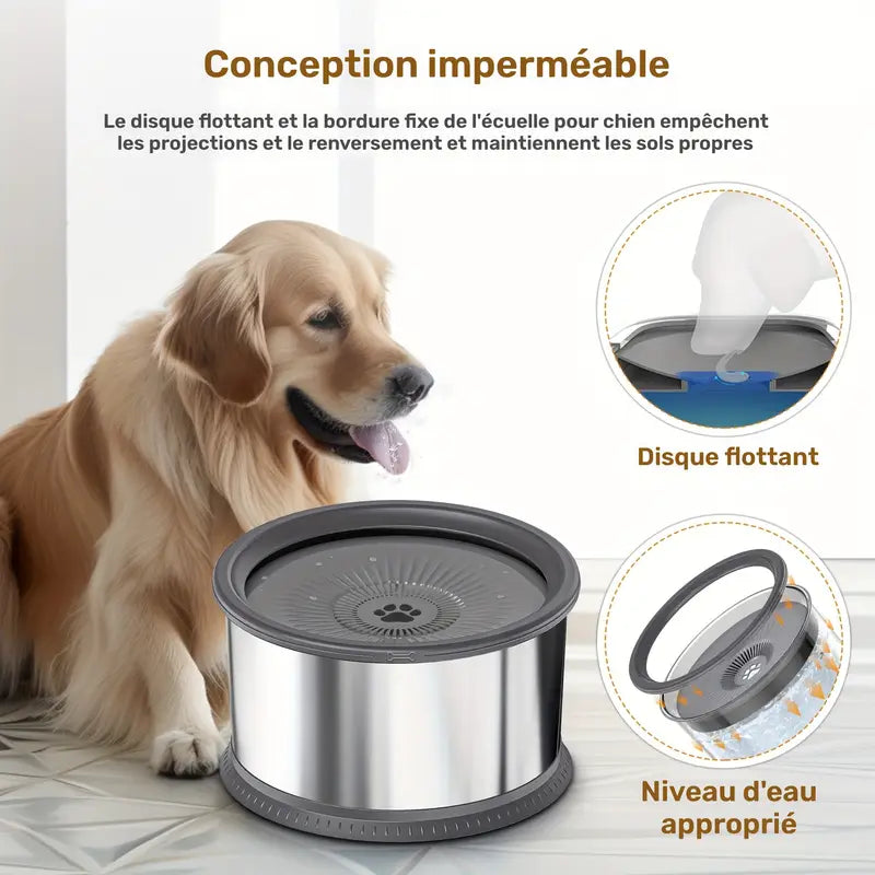 Gamelle anti-éclaboussures pour chien et chat