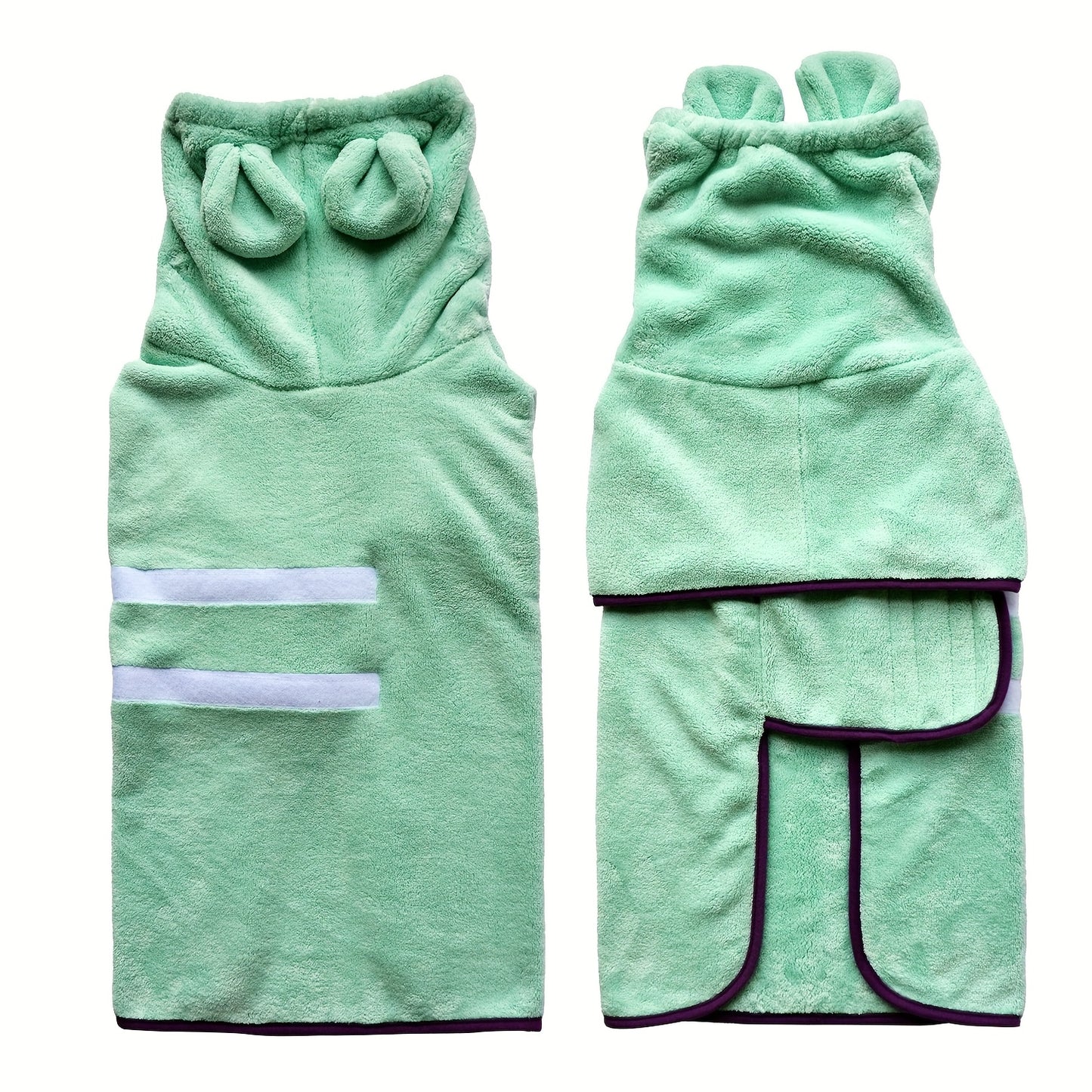 Peignoir de Bain Douillet à Capuche pour Chien