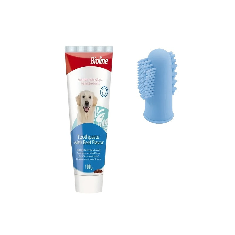 Kit Dentaire Silicone PetSmile avec Dentifrice Bioline