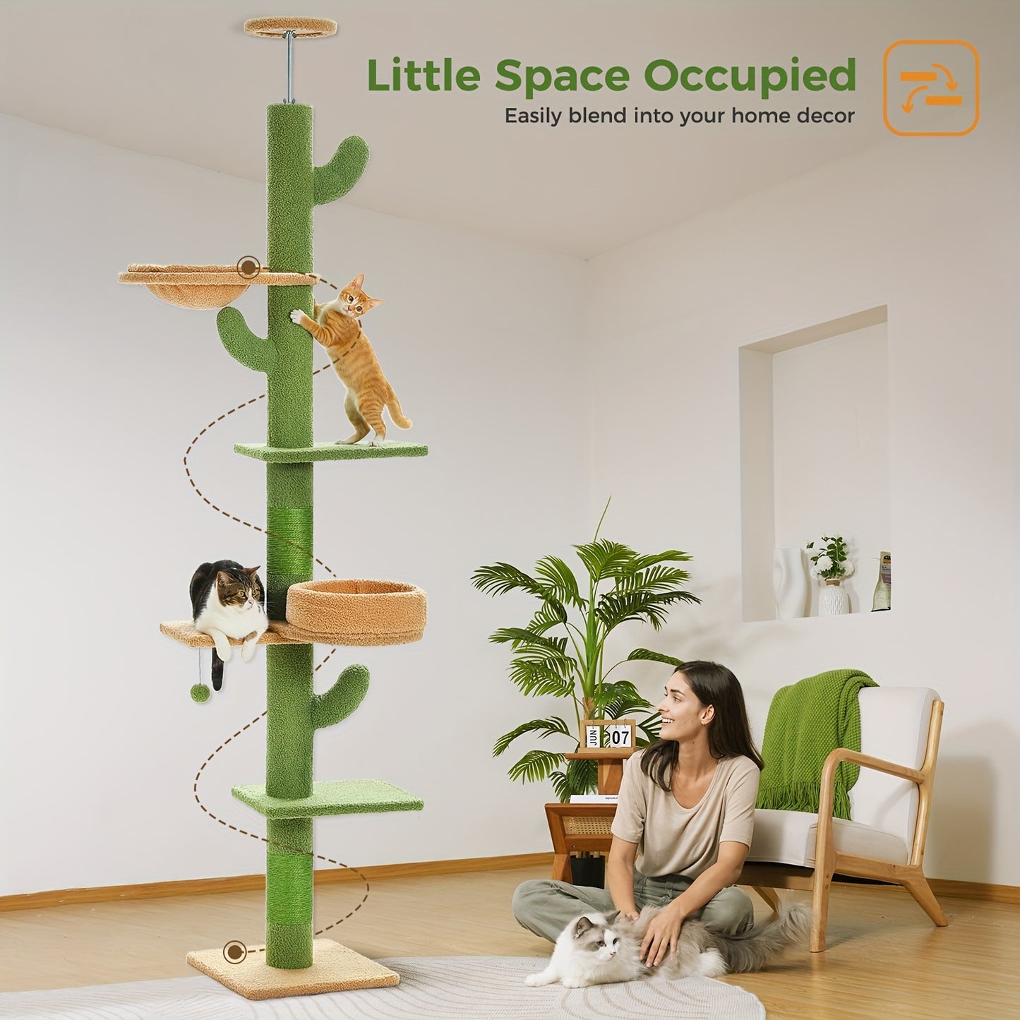Arbre à Chat Cactus Ajustable PAWZ Road