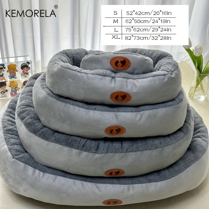 Panier rond Kemorela en peluche pour Chien et Chat