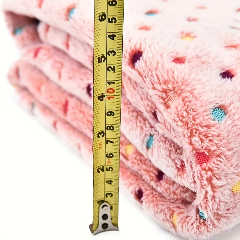 Couverture Douce à Pois Colorés pour Chien et Chat