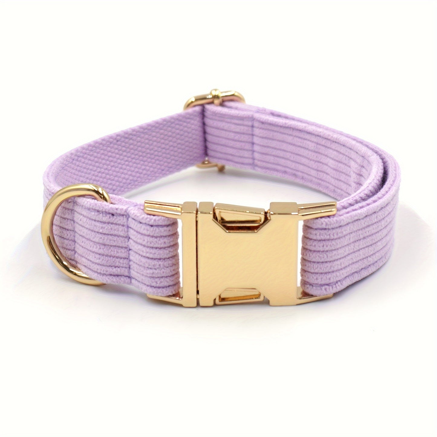 Collier en Velours Côtelé Pastel Chic pour Chien