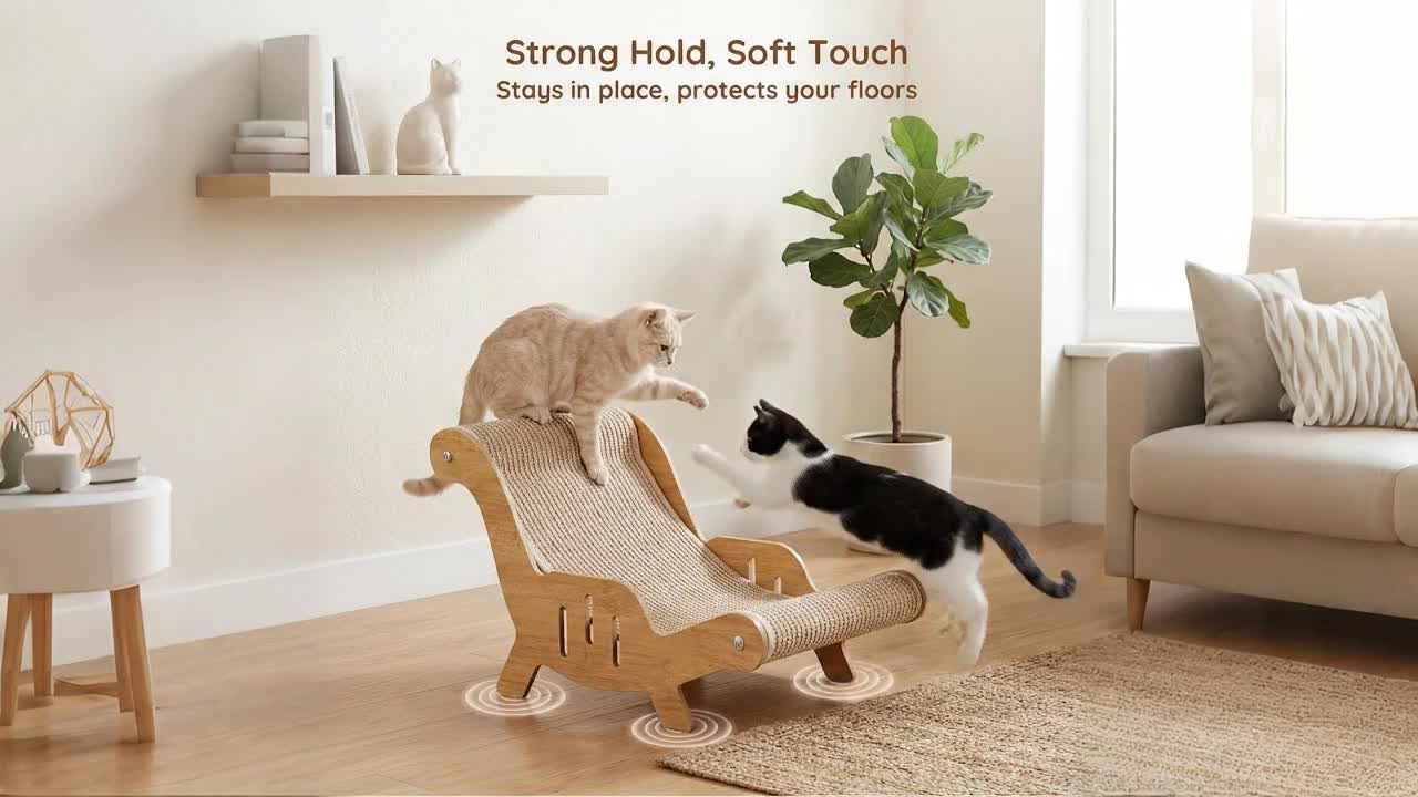 Chaise griffoir pour chat en corde de sisal, autre visuel
