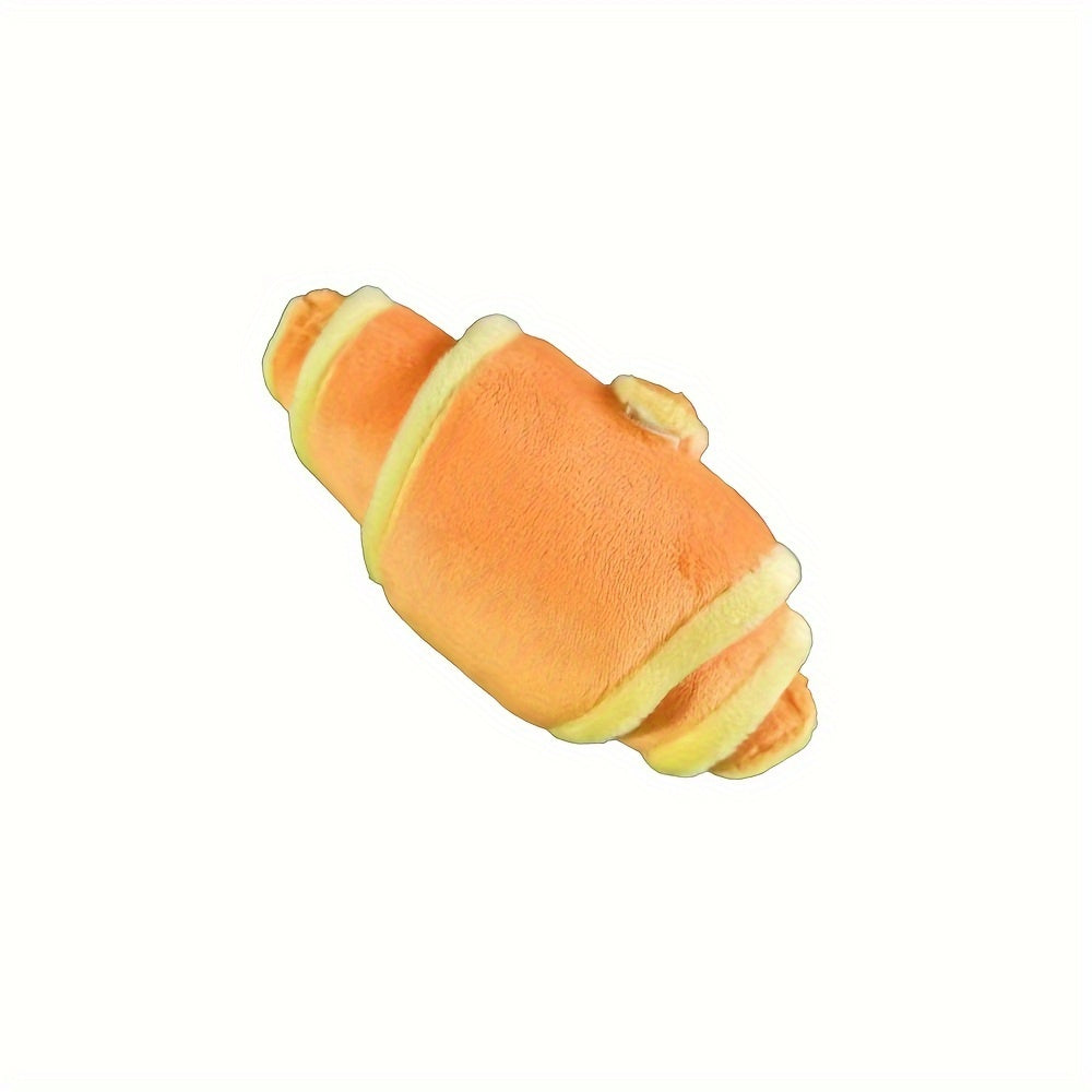 Jouet Croissant en Peluche avec Cache Friandises