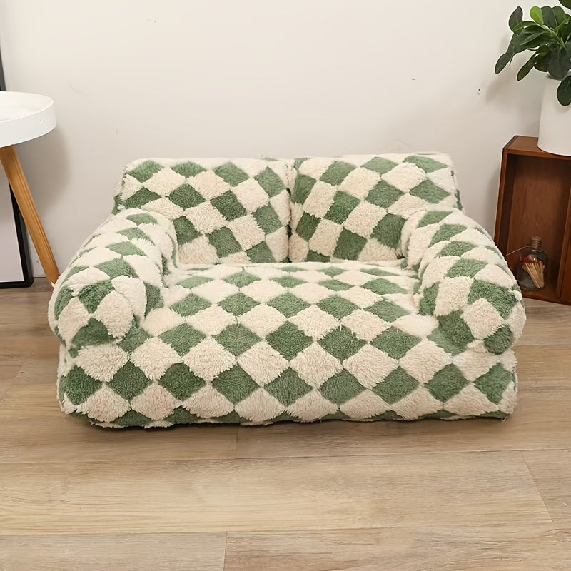 Canapé moelleux imprimé pour petit chien ou chat