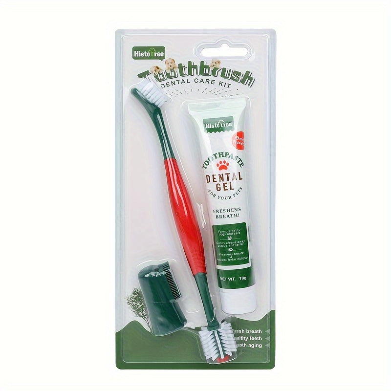 Kit de Dentifrice et Brosse à Dents pour Chiens