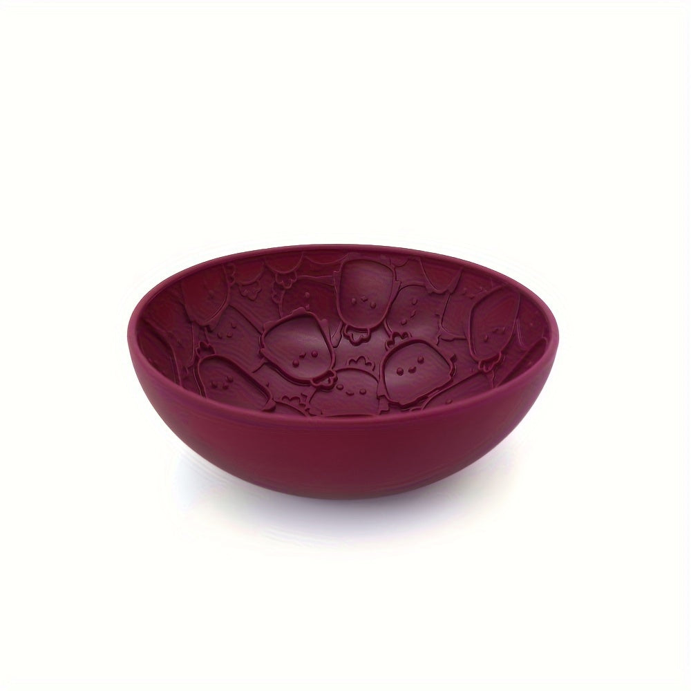 Bol à Lécher en Silicone Antiglouton à Motif pour Chien