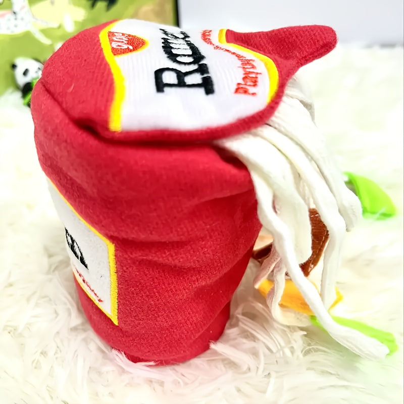 Jouet Ramen en Peluche pour Chiens – Cache Friandises Interactif