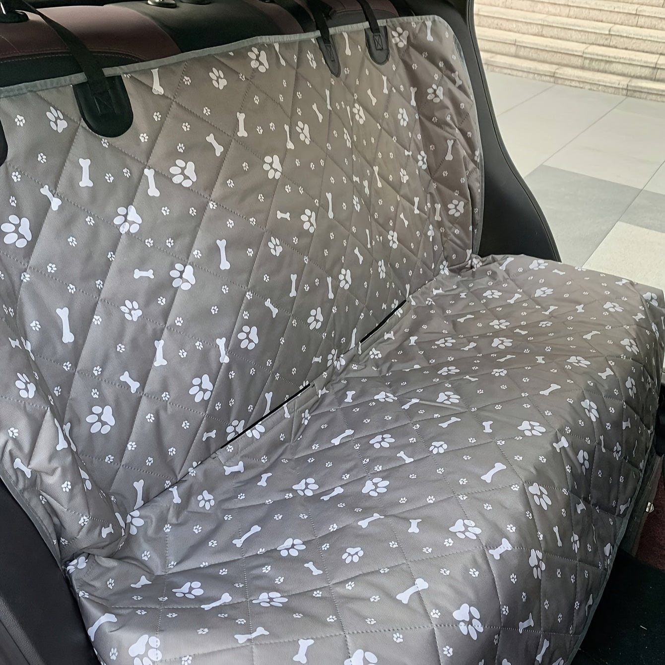 Housse de Siège Voiture pour Chien avec Rebord Épais
