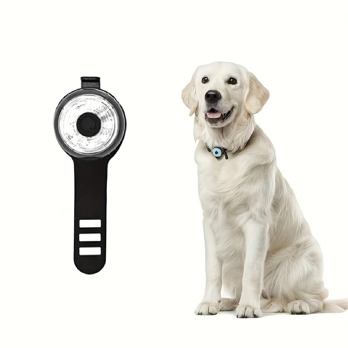 Médaille de Lumière de sécurité LED pour collier de Chien