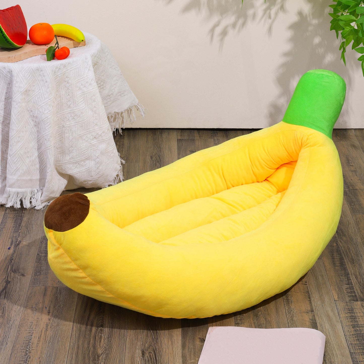 Lit banane moelleux pour Chien et Chat