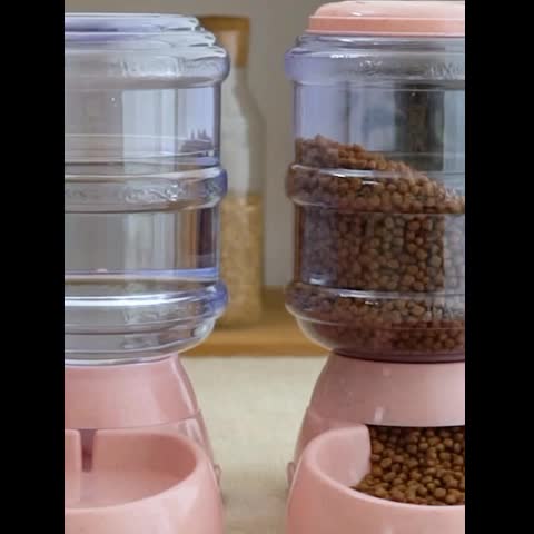 Distributeur Automatique Eau ou Croquettes pour Petits Chiens ou Chats