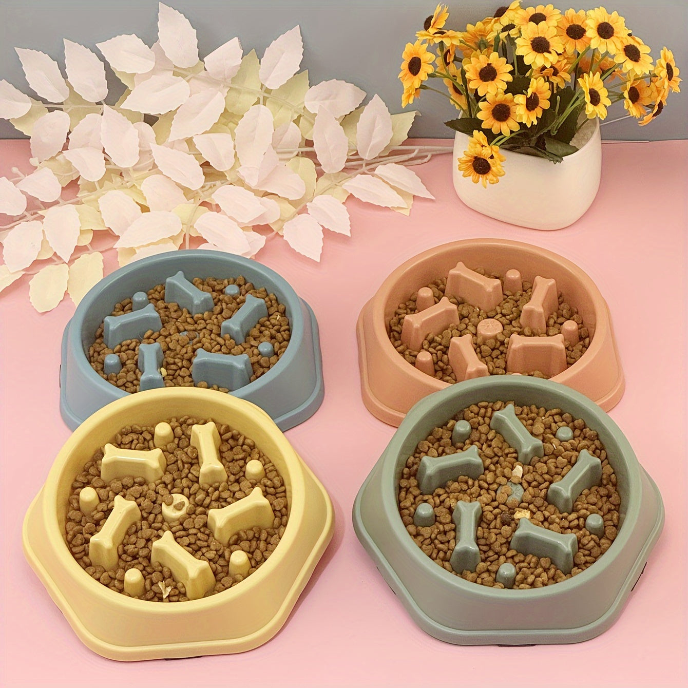 Gamelle anti-glouton ludique pour chien et chat