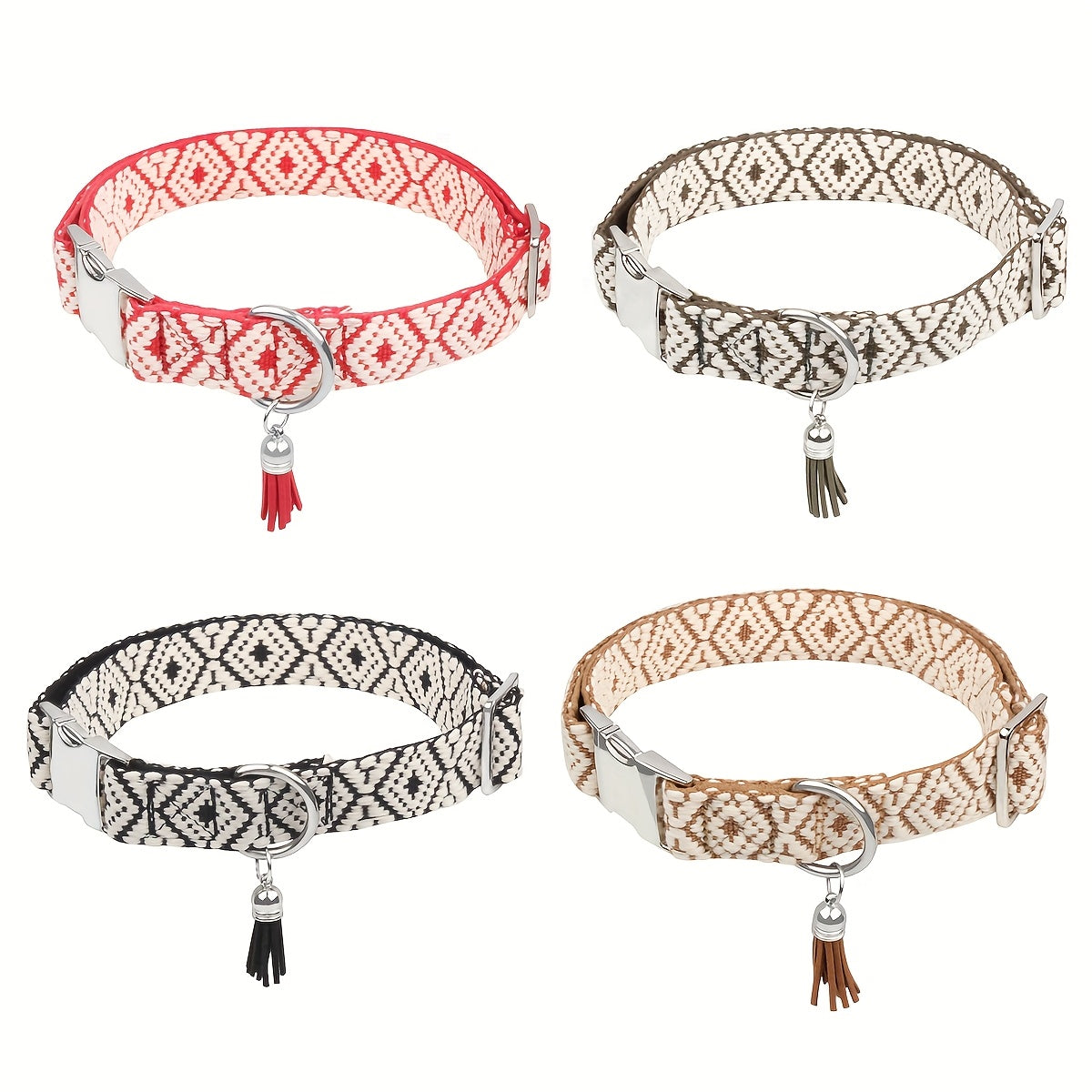 Collier Bohème à motif Géométrique pour Chien