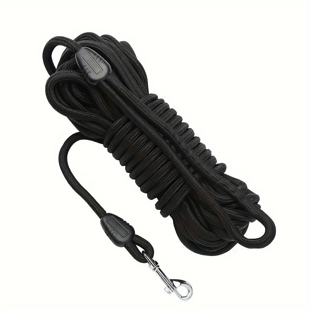 Longe en Nylon avec Mousqueton Rotatif pour Chien – 5 à 15 mètres
