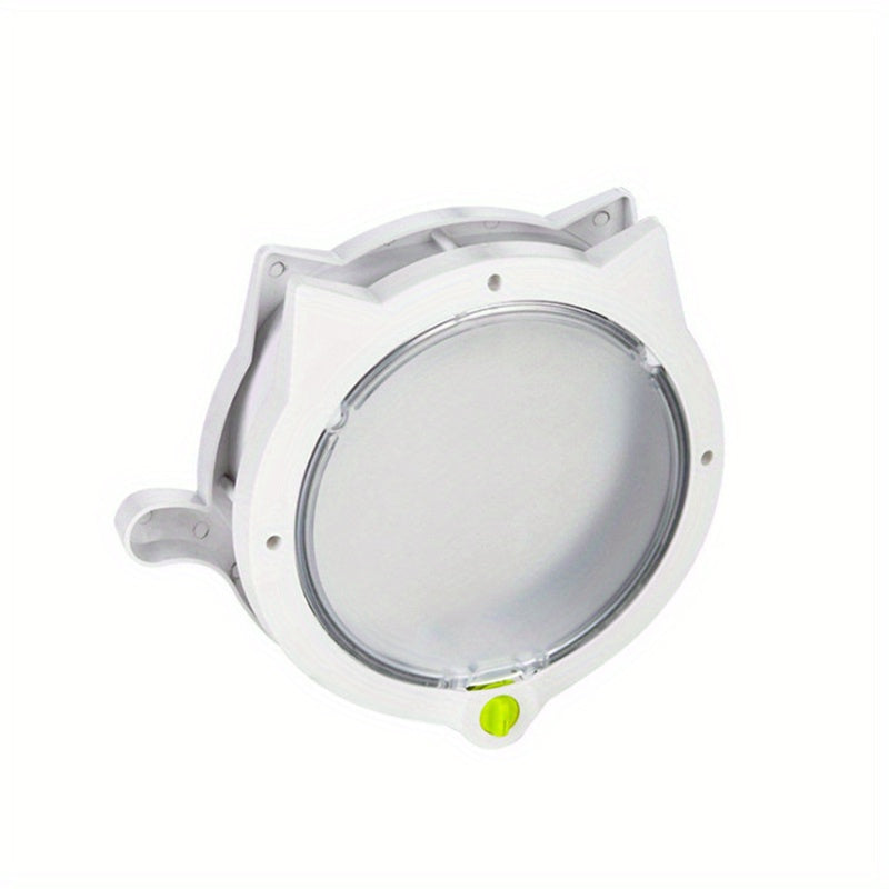 Porte à Battant Rond pour Chat et Petit Chien – Système de Verrouillage 4 Positions