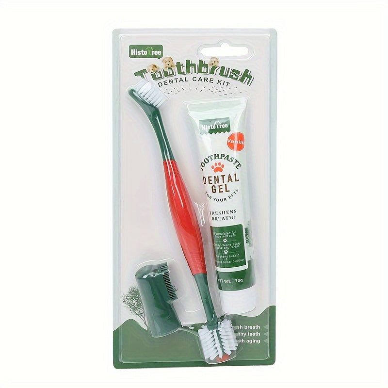 Kit de Dentifrice et Brosse à Dents pour Chiens