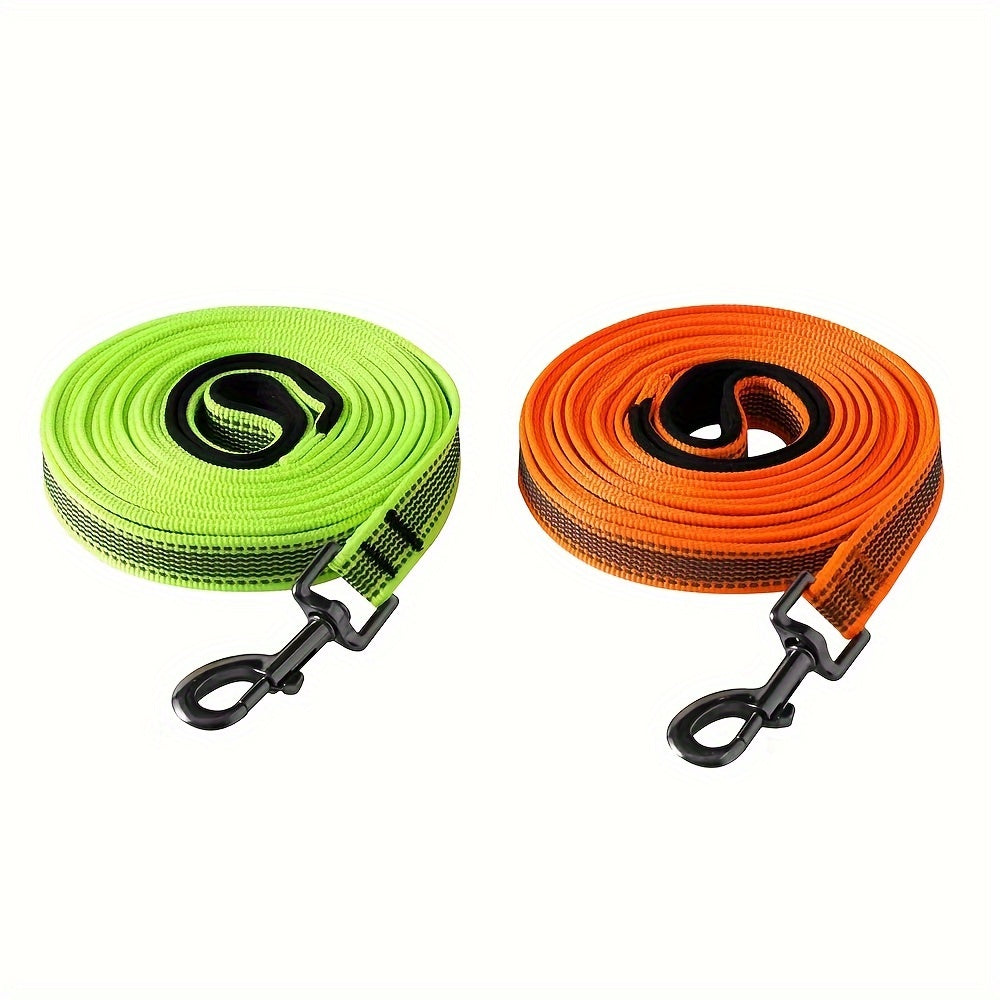 Longe Plate Réfléchissante Antidérapante pour Chien - 1,2M à 15M