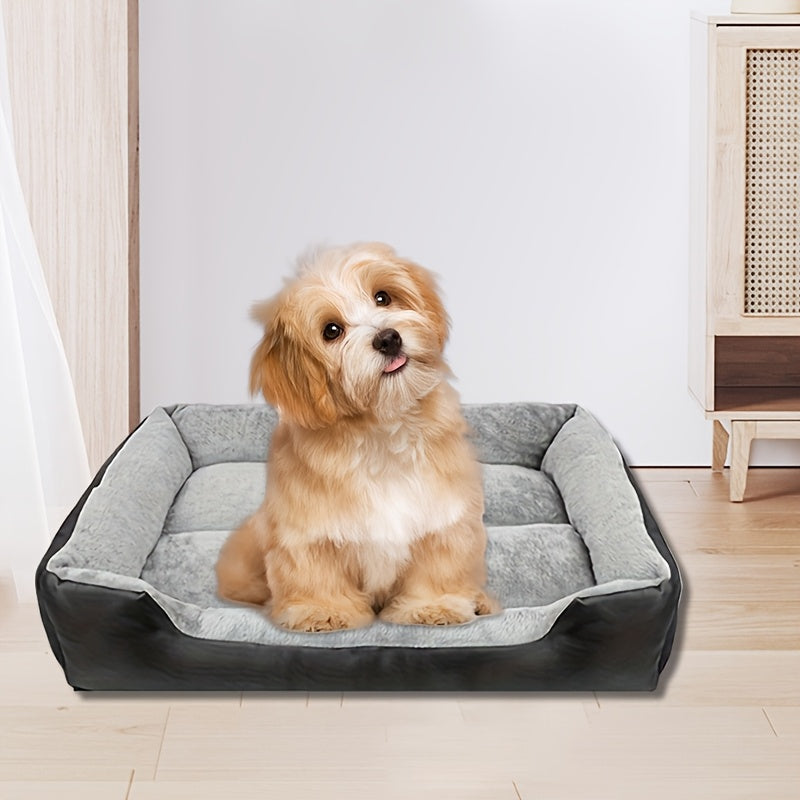 Lit rectangulaire en tissu Oxford pour Chien et Chat