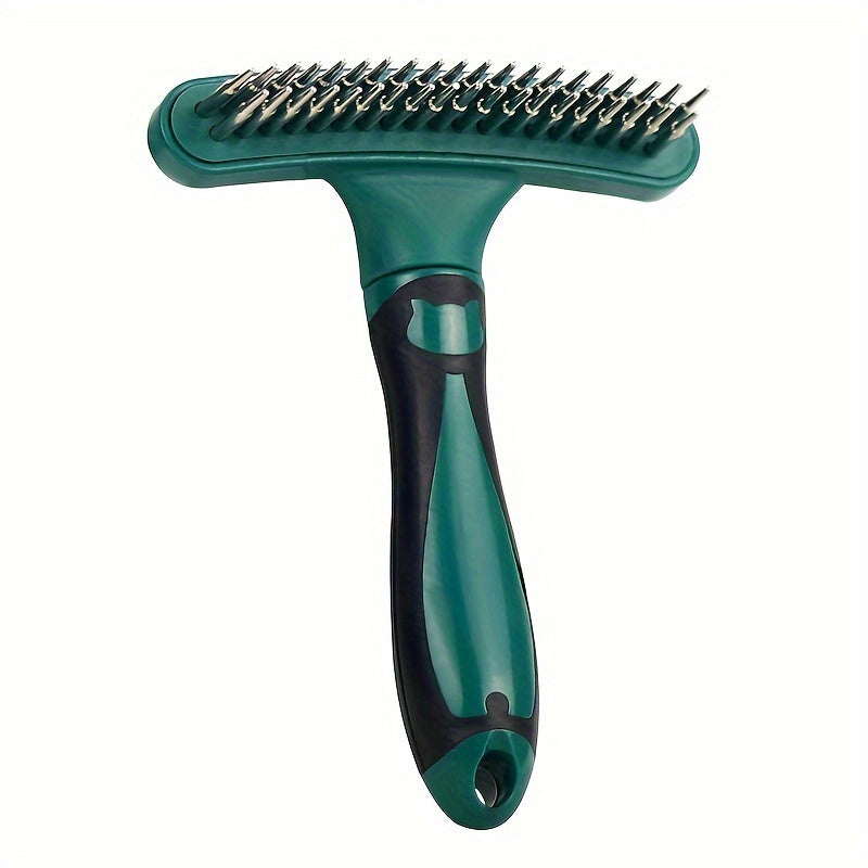 Brosse Démêlante à Double Rangée pour Chiens et Chats